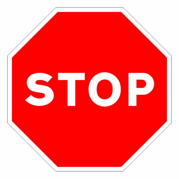 Señal octogonal de obras - STOP - Fábrica de señales - Visever fabricación